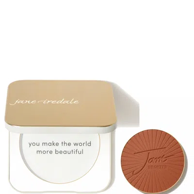 Shop Jane Iredale Gold Refillable Compact And Purebronze Matte Bronzer Refill 0.9g (various Shades) In Dark