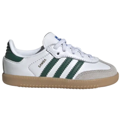 Shop Adidas Originals Boys  Samba In White/green/gum