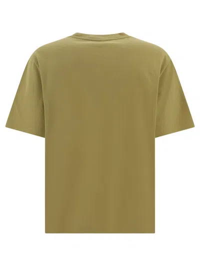 Shop Maison Kitsuné "tonal Fox Head" T-shirt In Green