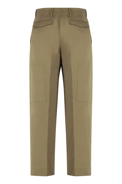 Shop Pt01 Cotton-linen Trousers In Sand