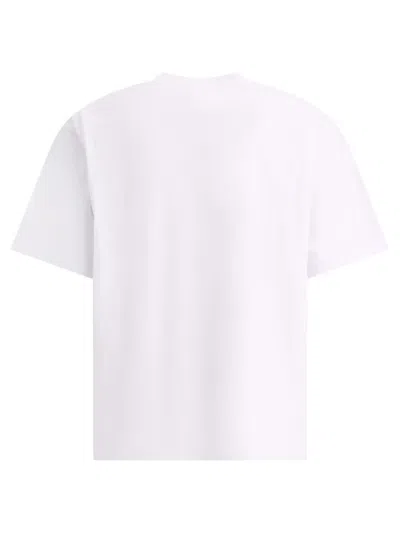 Shop Sacai T-shirt With Zippers Details In White