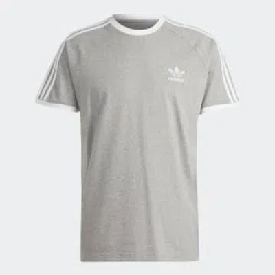 Shop Adidas Originals Grey Heather Originals Adicolor Classics 3 Stripe Mens T Shirt