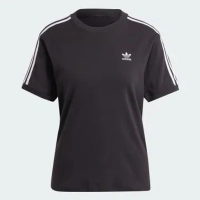 Shop Adidas Originals Black Originals 3 Stripe Womens T Shirt