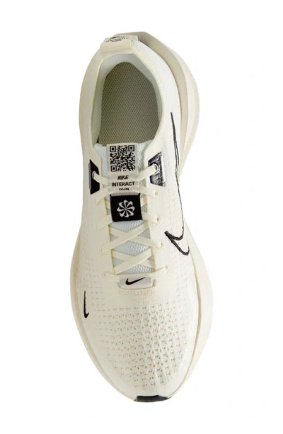 Shop Nike Interact Run Running Shoe In Sail/ Black/ White/ Platinum