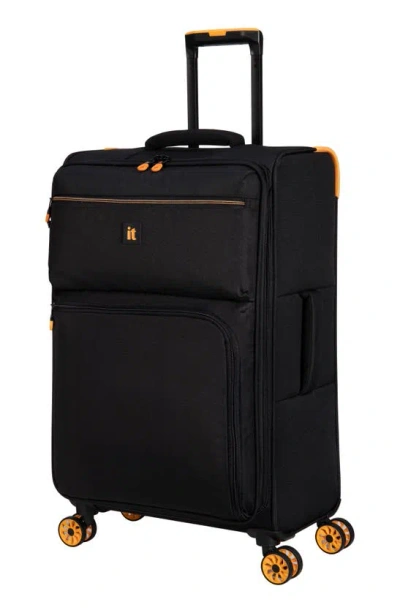 Shop It Luggage Mega Lite 25-inch Softside Spinner Luggage In Black