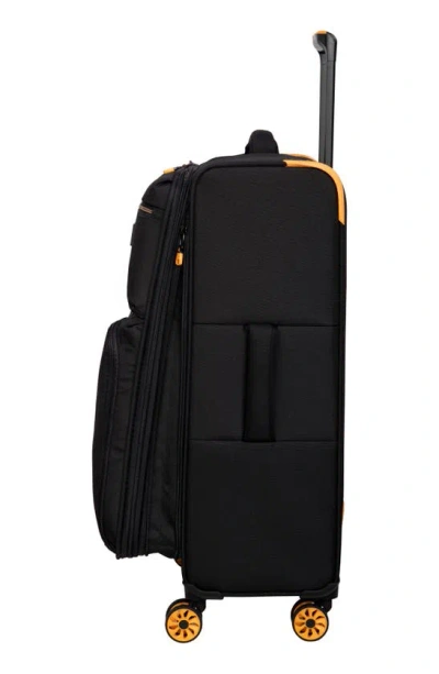 Shop It Luggage Mega Lite 25-inch Softside Spinner Luggage In Black