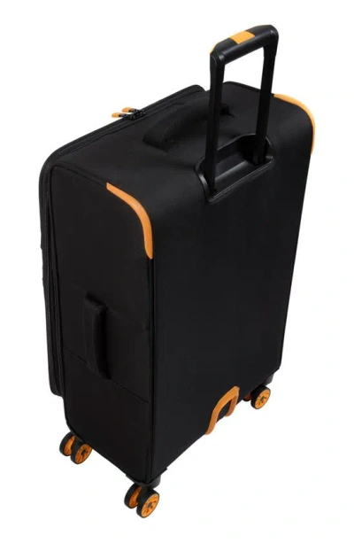 Shop It Luggage Mega Lite 25-inch Softside Spinner Luggage In Black