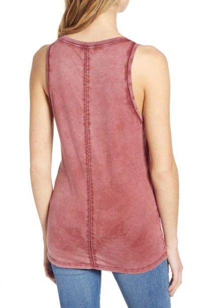 Shop Ag Cambria Fitted Tank In Sunbaked Mahogany Red