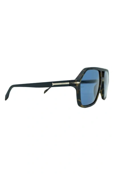 Shop Mita Sustainable Eyewear 58mm Navigator Sunglasses In Matte Demi/ Matte Black