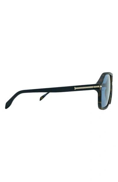 Shop Mita Sustainable Eyewear 58mm Navigator Sunglasses In Matte Demi/ Matte Black