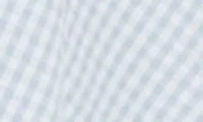 Lovestitch Gingham Cross Back Midi Dress In Periwinkle/ White