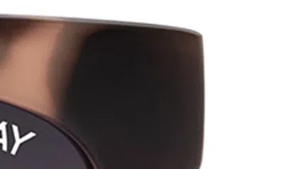 Quay It's My Way 53mm Gradient Cat Eye Sunglasses In Milky Tortoise / Smoke