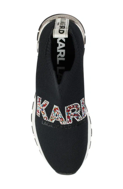 Shop Karl Lagerfeld Paris Mirren Sneaker In Black