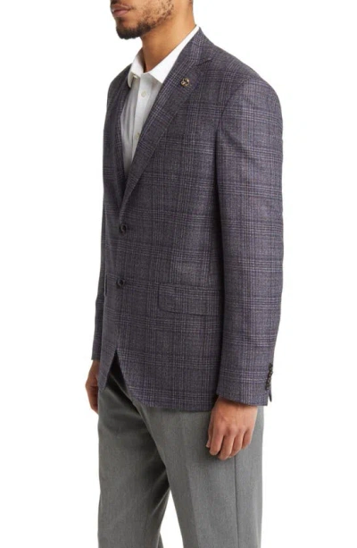 Shop Ted Baker Karl Slim Fit Soft Construction Plaid Wool Sport Coat In Grey