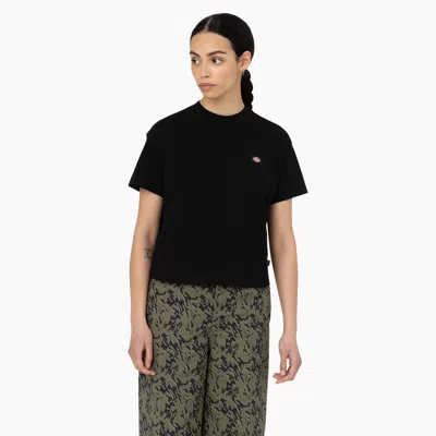 Shop Dickies Women's Oakport Cropped T-shirt In Black