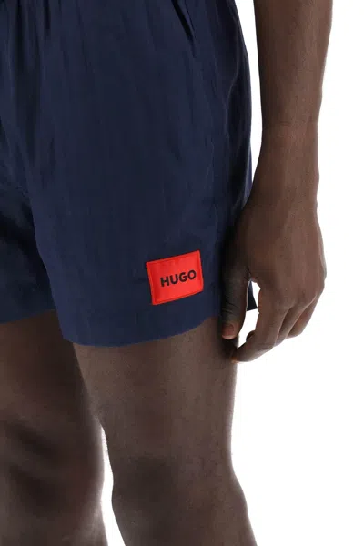 Shop Hugo Dominica Sea Bermuda Shorts In Blue
