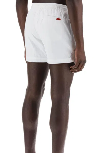 Shop Hugo Dominica Sea Bermuda Shorts In White