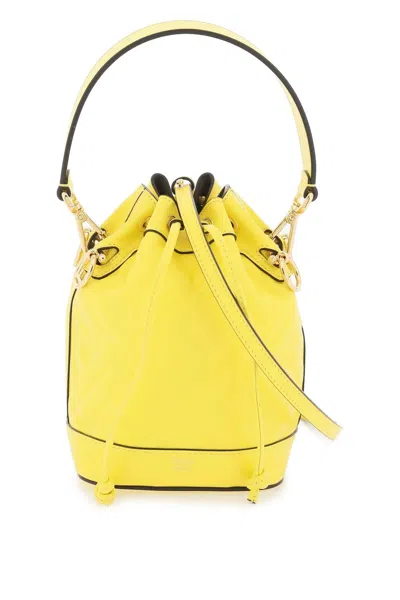 Shop Fendi Mon Tresor Mini Bag In Yellow