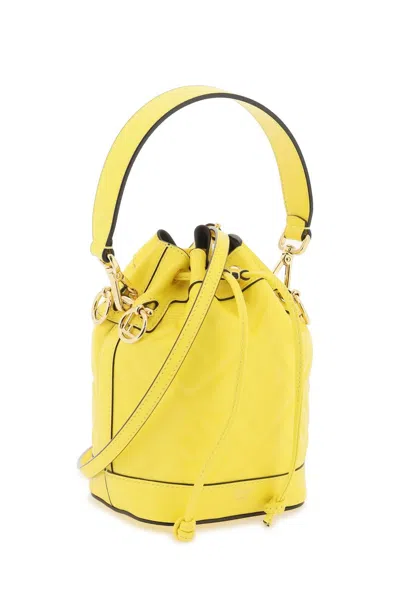 Shop Fendi Mon Tresor Mini Bag In Yellow
