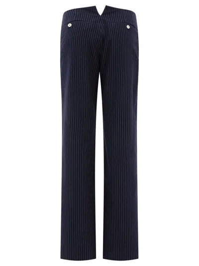 Shop Ines De La Fressange "gabriel" Trousers In Blue