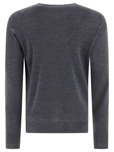 Shop John Smedley "marcus" Sweater In Grey
