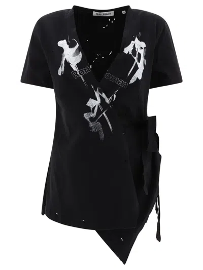 Shop Our Legacy Ronja-print Kimono In Black