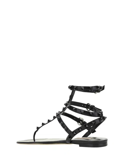 Shop Valentino Garavani Sandals In Nero