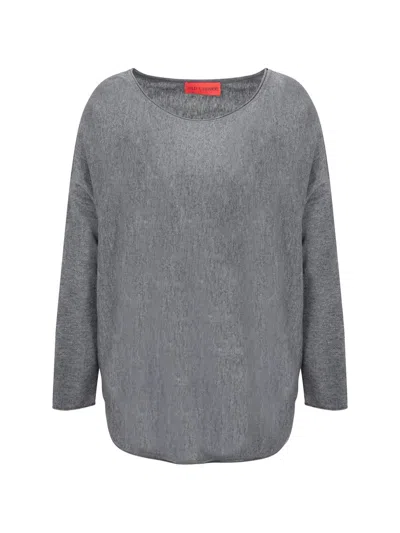 Shop Wild Cashmere Knitwear In Grey Melange
