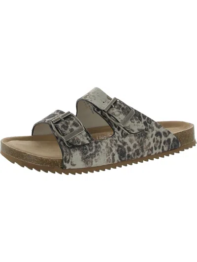 Shop Very G Gemini Womens Slip-on Open Toe Thong Sandals In Grey