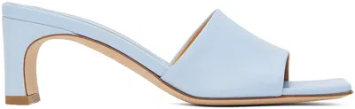 Shop Aeyde Blue Jeanie Heeled Sandals In Powderblue
