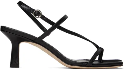 Shop Aeyde Black Elise Heeled Sandals