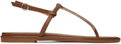 Shop Aeyde Brown Nala Sandals