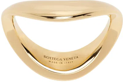 Shop Bottega Veneta Gold Band Ring In 8120 Yellow Gold