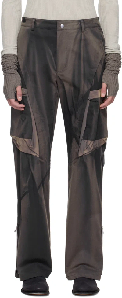 Shop Jiyongkim Navy Sun-bleached Cargo Pants