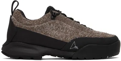 Shop Roa Brown & Black Cingino Sneakers In Brown Black Mty0001