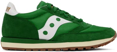 Shop Saucony Green Jazz 81 Sneakers In Green/white