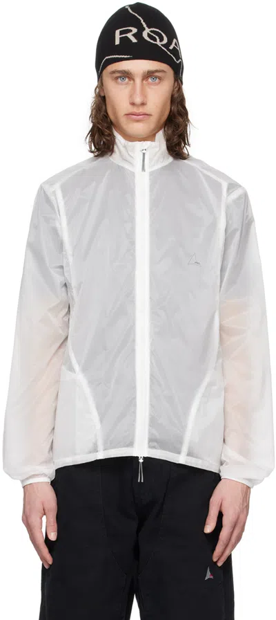 Shop Roa White 'no Hooded' Jacket In Blanc De Blanc