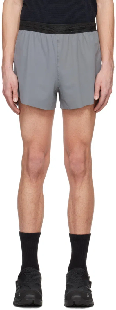 Shop Roa Gray Training Shorts In Grey