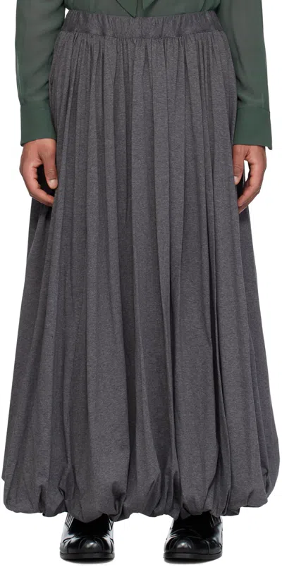 Shop Aaron Esh Gray Elasticized Skirt In Grey