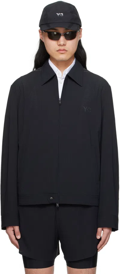 Shop Y-3 Black Paneled Jacket