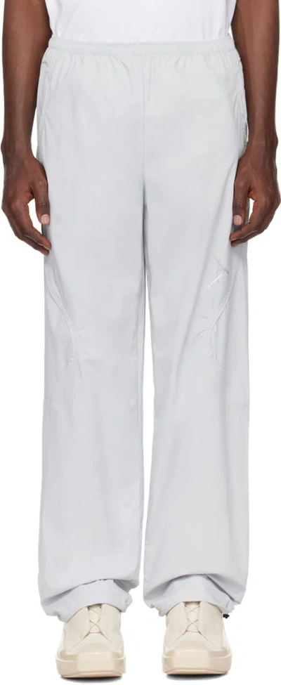 Shop Affxwrks Gray Transit Trousers In Mineral Grey