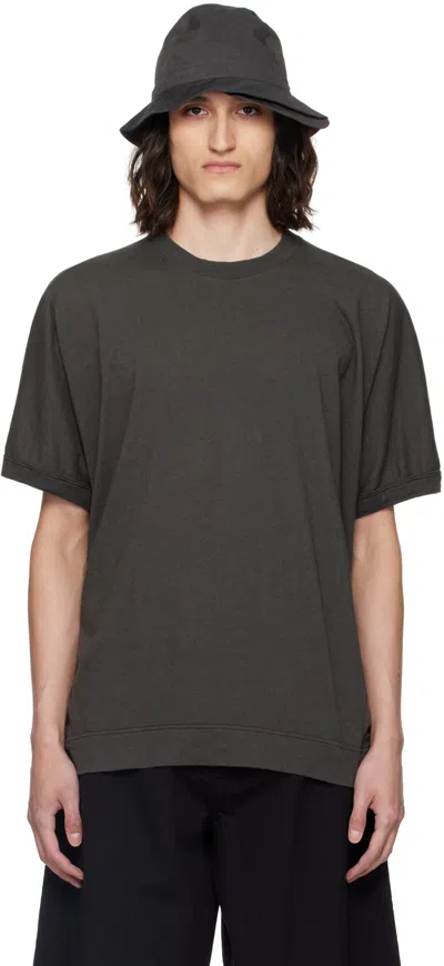 Shop Jan-jan Van Essche Gray O-project Loose-fit T-shirt In Off-black