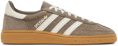 Shop Adidas Originals Taupe Handball Spezial Sneakers In Earth/off White