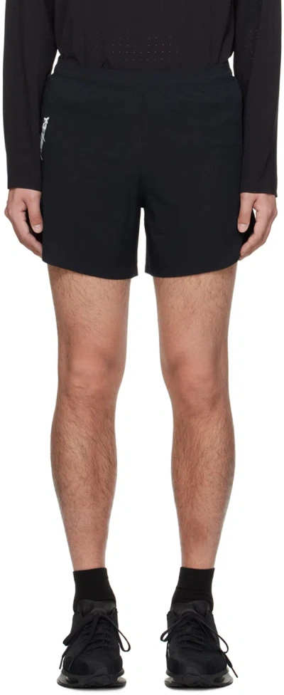 Shop Y-3 Black Printed Shorts