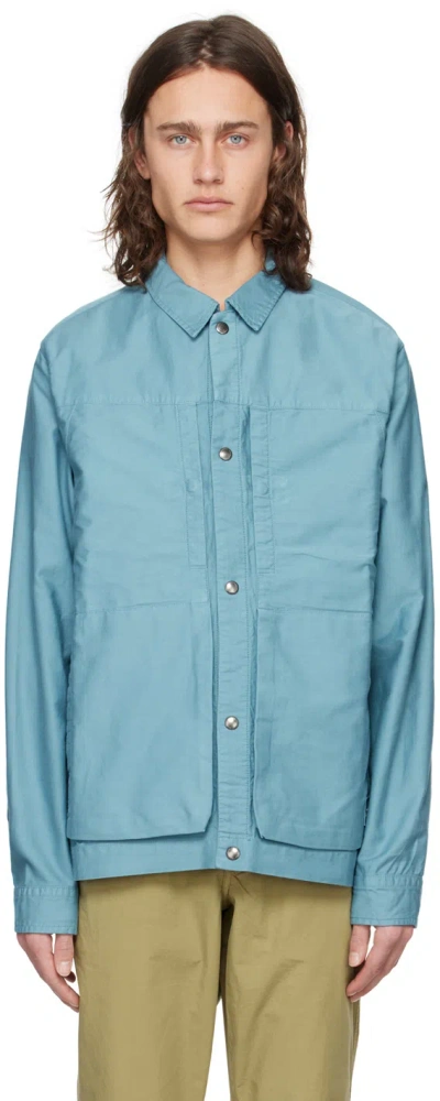 Shop Ps By Paul Smith Blue Patch Jacket In 41 Blues