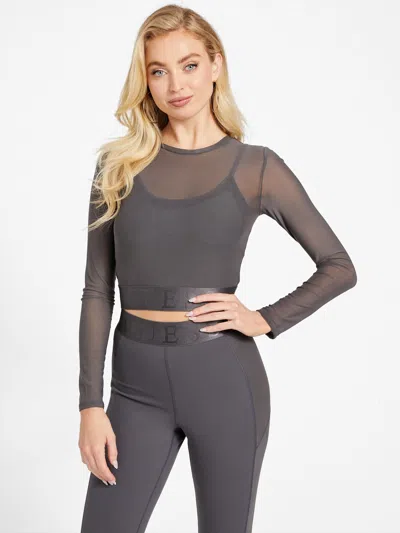 Guess Factory Alani Mesh Overlay Top In Multi