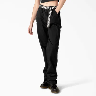 Shop Dickies X Lurking Class Relaxed Fit Women's Pants In Black