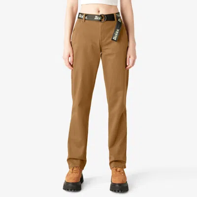 Shop Dickies Women's High Waisted Carpenter Pants In Brown