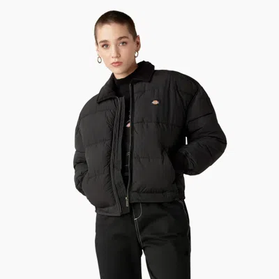 Shop Dickies Women's Overbrook Puffer Jacket In Black