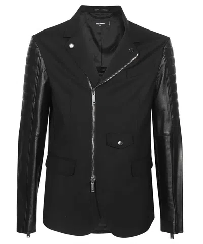 Shop Dsquared2 Full Zip Jacket In Black